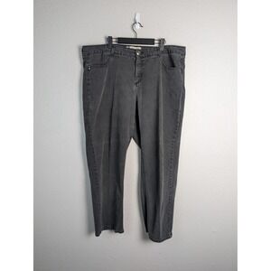 Just‎ My Size Jeans Womens Size 22W Black Charcoal Wash Straight Studded